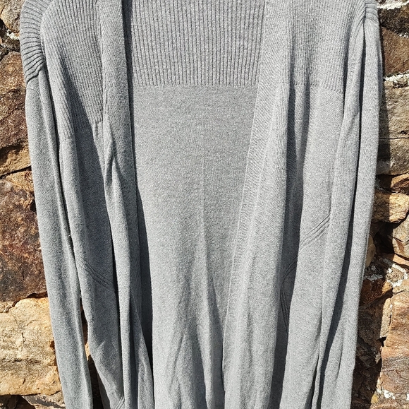 Worthington open front cardigan gray Women's Tall Size XXLT - Picture 4 of 14
